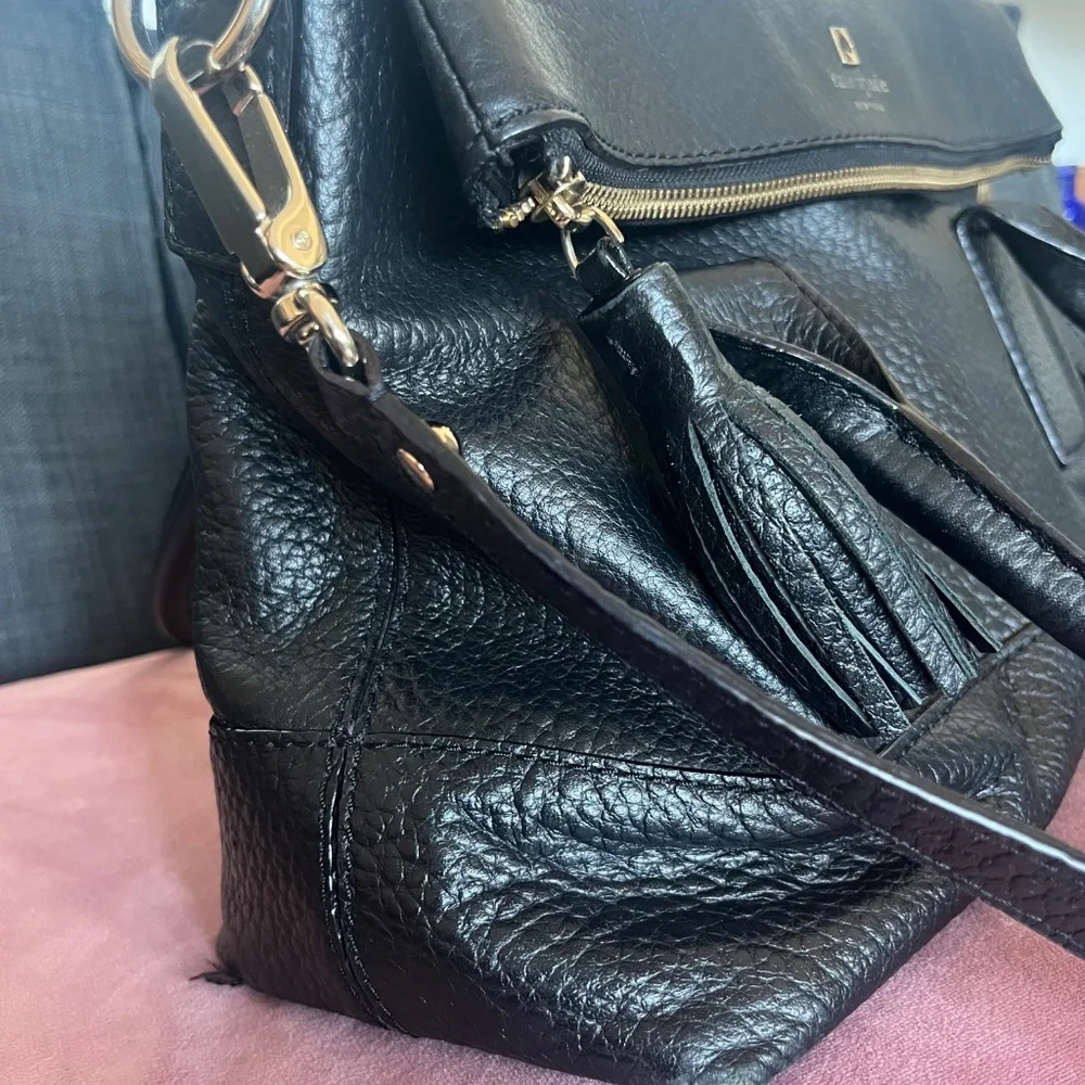 Like New Kate Spade Bag Black Leather Southport Avenue Carmen Convertible - Picture 2 of 8